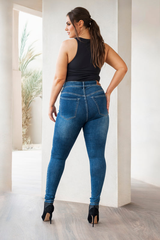 Fox Factor Skinny Jeans in Phoenix Blue