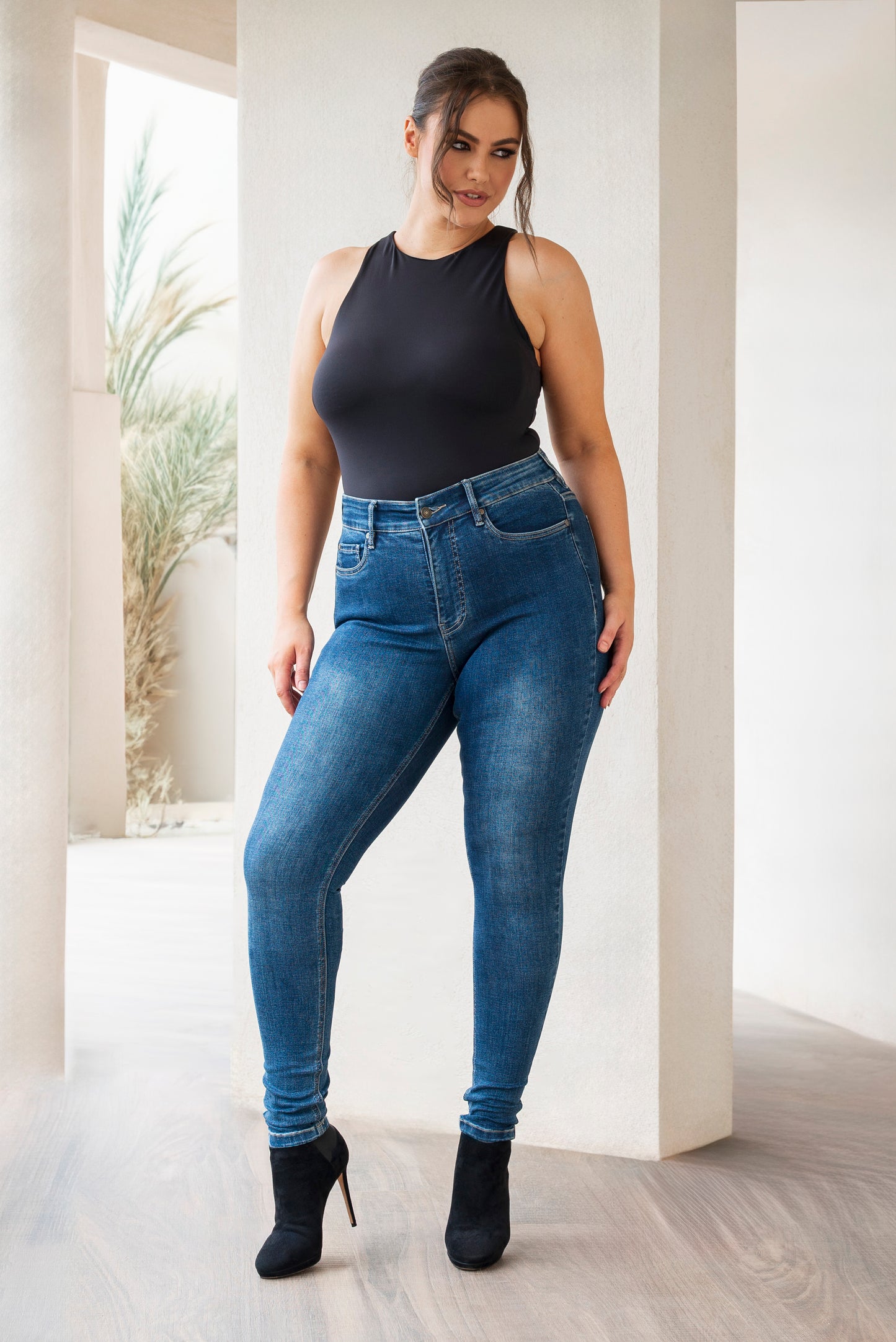 Fox Factor Skinny Jeans in Phoenix Blue