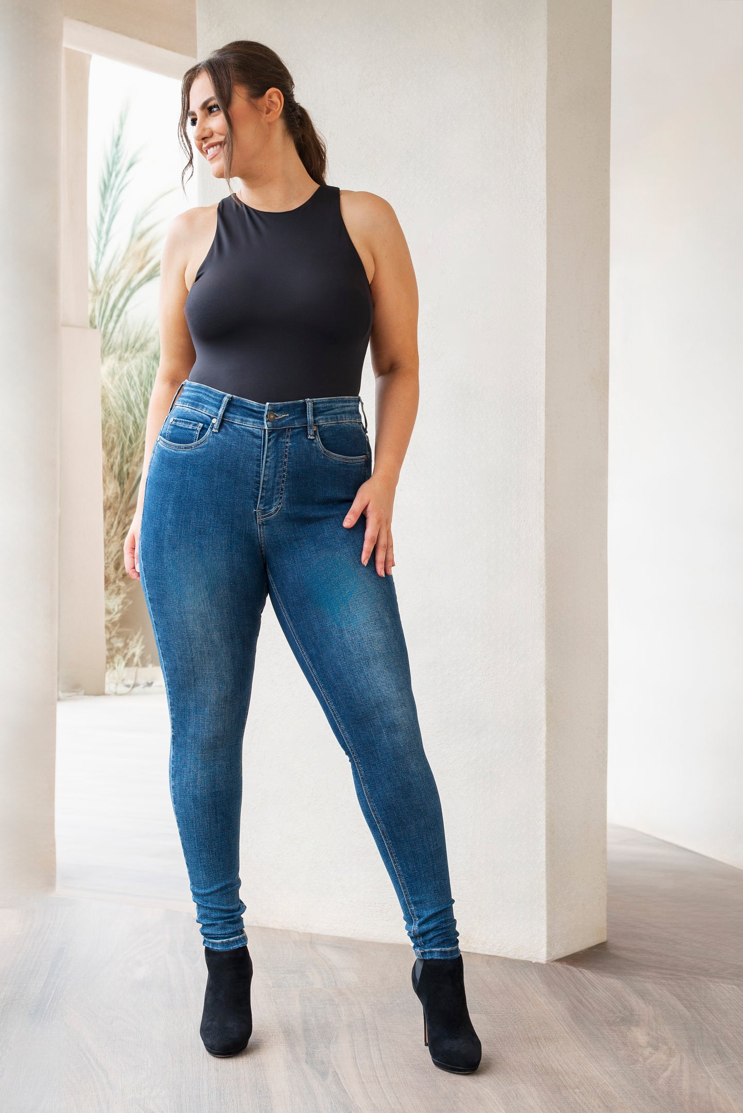 Fox Factor Skinny Jeans in Phoenix Blue