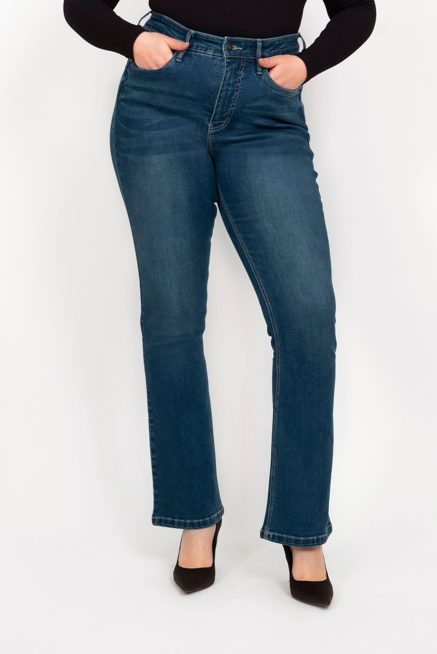 Fox Factor Bootcut Jeans in Rocky Blue