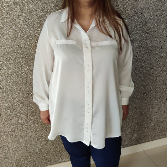 White Silk Shirt