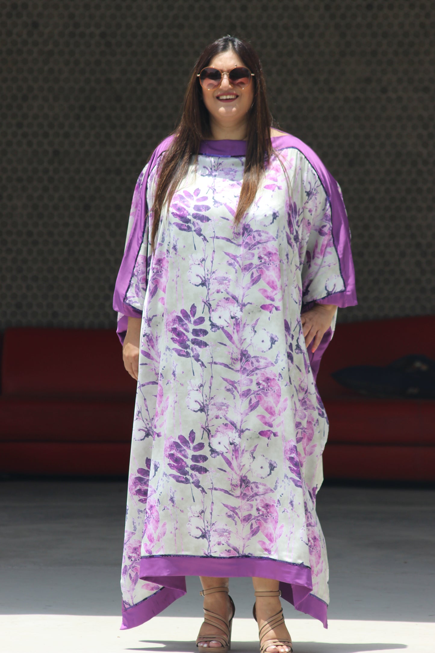 Lavender Silk Kaftan