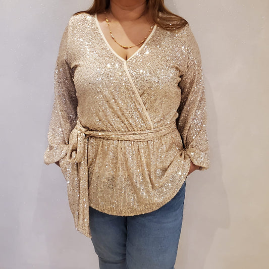 Gold Sequence Blouse